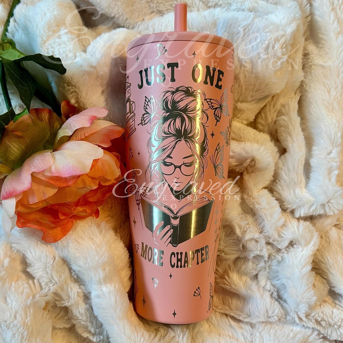 Engraved Brumate Tumbler | 40oz Insulated Travel Mug | Guava Color Cup