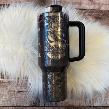 Engraved Stanley Tumbler – Stainless Steel Double Wall Vacuum Insulated Cup