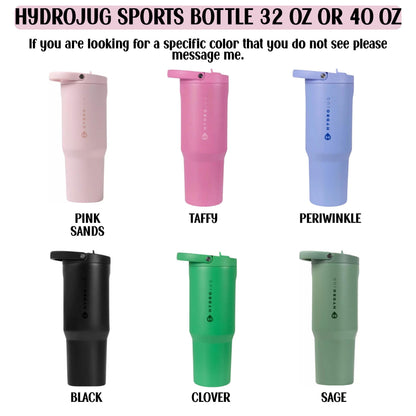 Engraved Owala Bottle | Laser Engraved Water Bottle With Tropical Hibiscus Design
