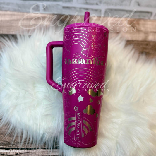 Engraved Brumate Tumbler - 40oz Insulated Stainless Steel Drinkware | Sassy Swear Bear Design