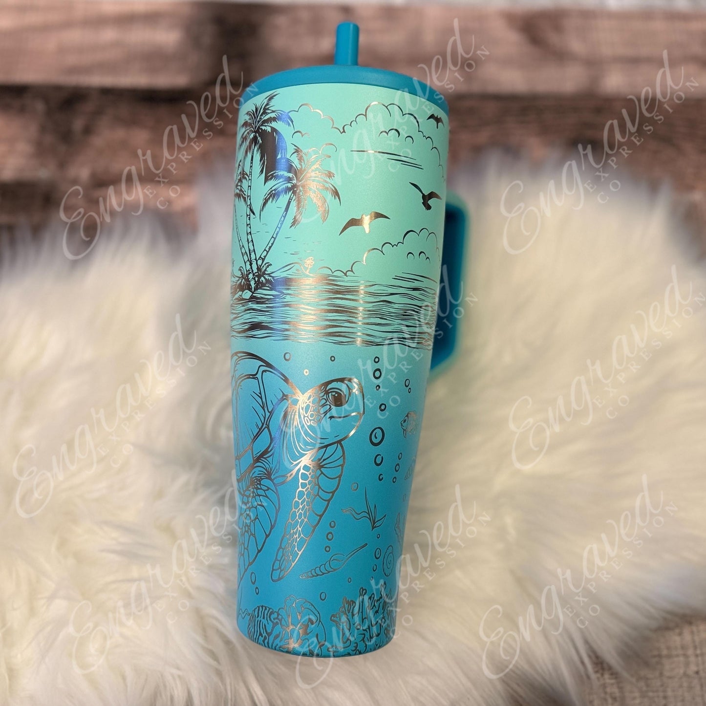 Engraved Brumate Tumbler - Limited Edition Seaglass 40oz Insulated Stainless Steel Cup
