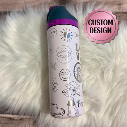 Custom Engraved Owala Tumbler - Personalized Water Bottle | Leakproof School Cup