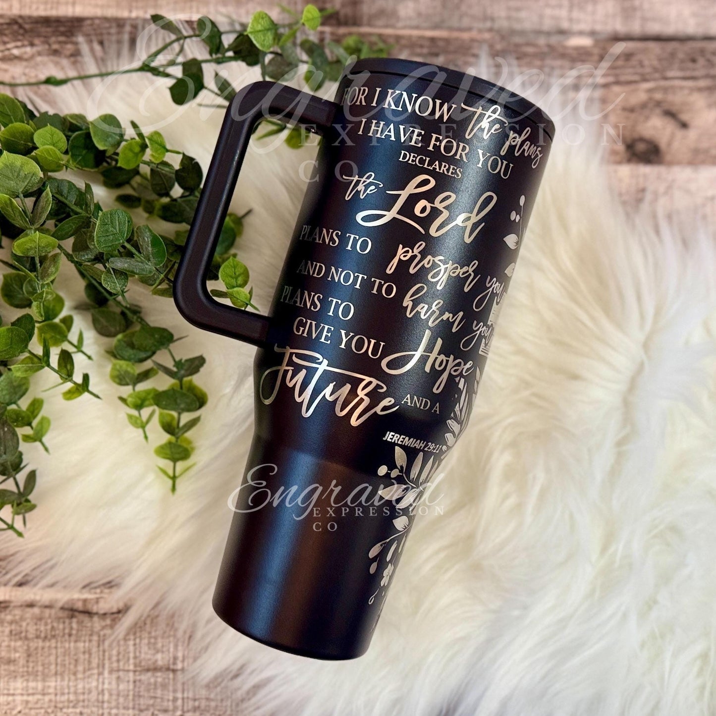 Engraved Hydrojug Tumbler - Custom Laser Engraved Travel Mug | Faith Inspired Drinkware