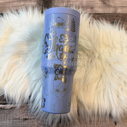 Engraved HydroJug Tumbler | Custom Name 40oz Stainless Steel Cup with Full Wrap Engraving