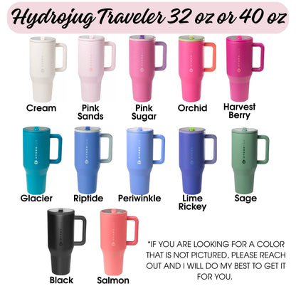 Laser Engraved HydroJug Neon Wave Tumbler – Sloth Design, Powder-Coated Finish