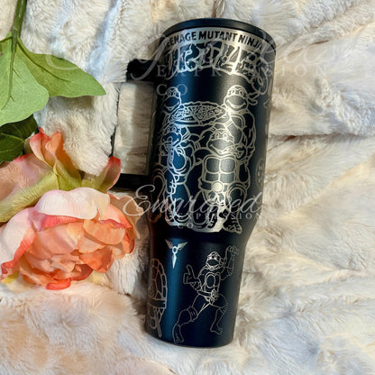 Engraved Hydrojug Traveler - 40 oz Insulated Drink Container | Black Turtle Design Tumbler