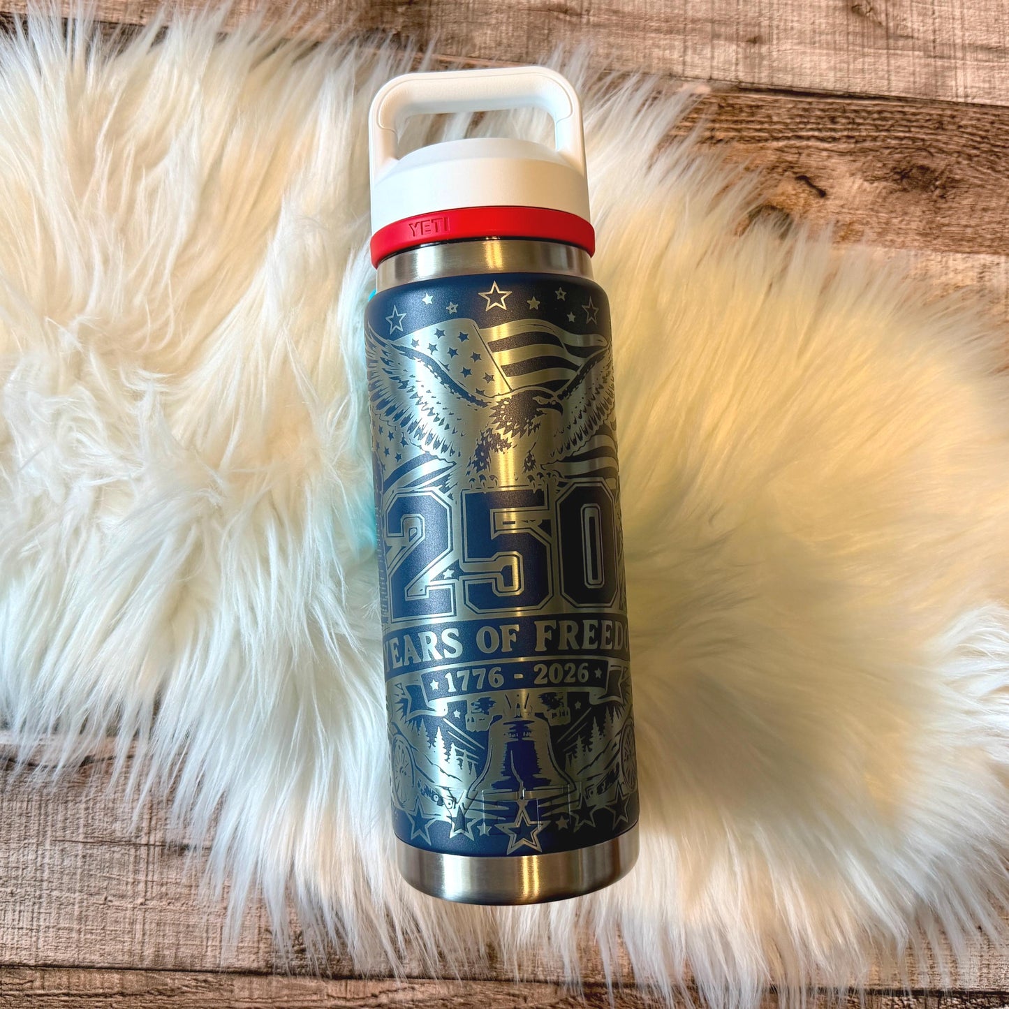 Engraved YETI Tumbler – America 250 Patriotic Drinkware | Limited Edition Cup