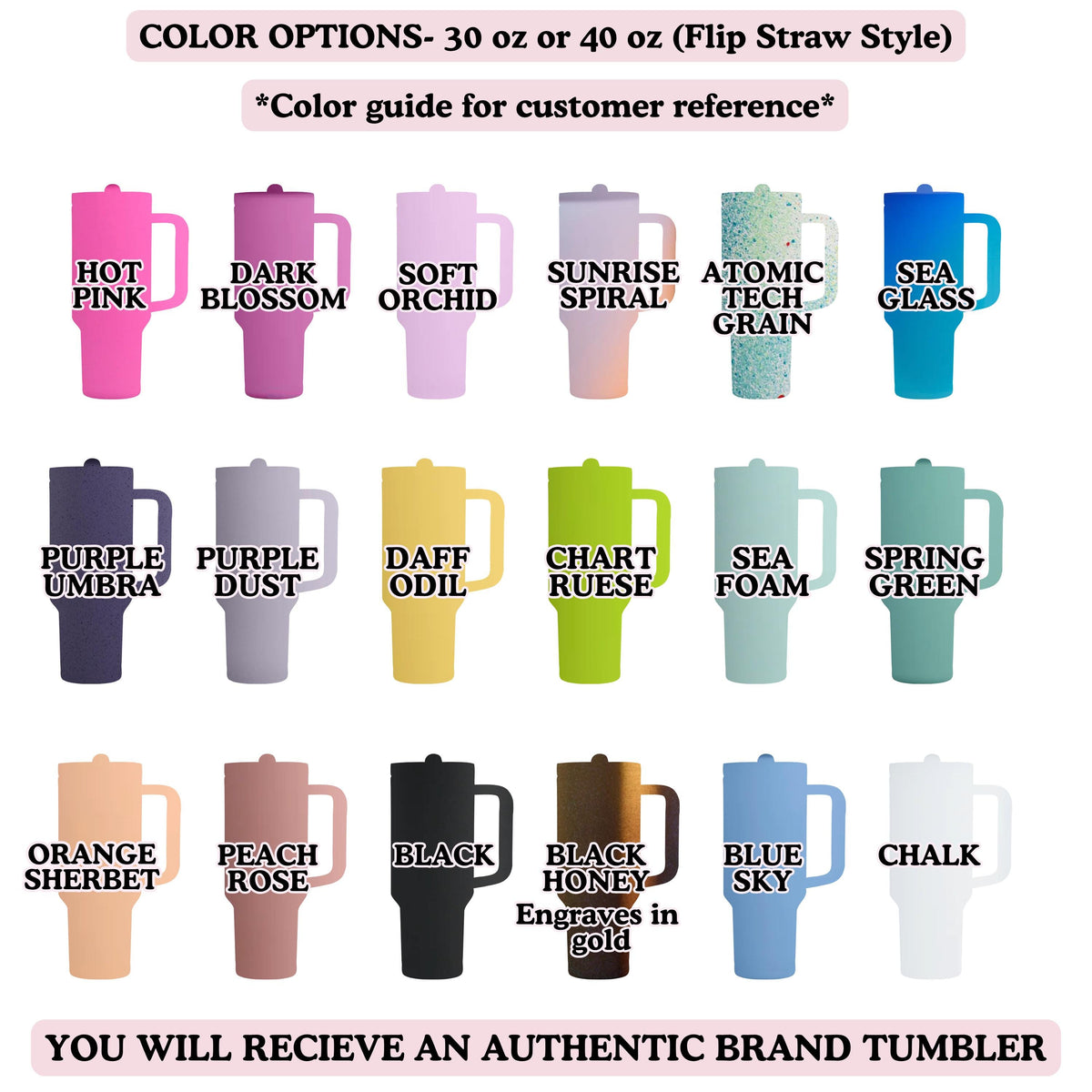 a collection of colorful tumblers in various styles, including flip straw, flip-style, and other designs.
