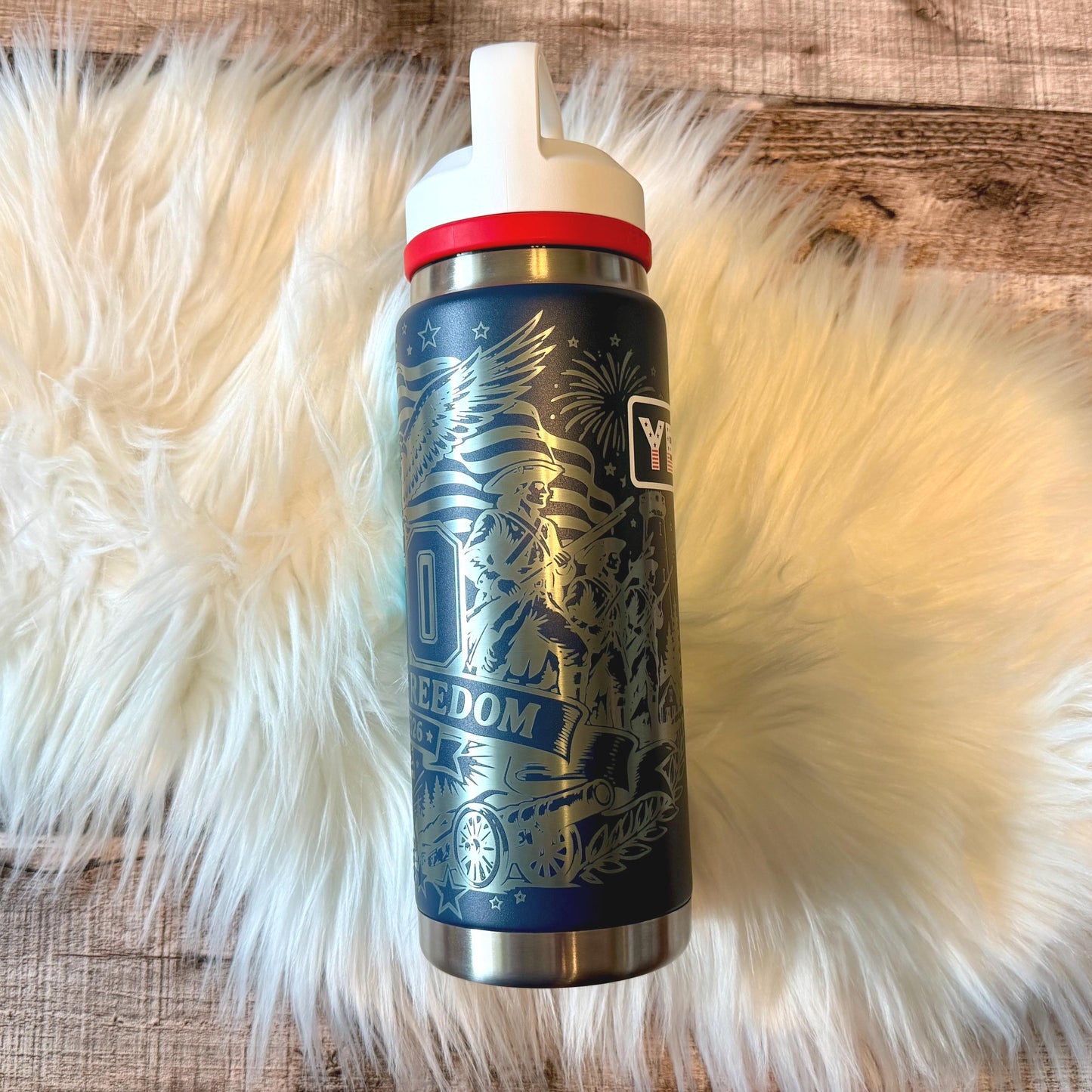 Engraved YETI Tumbler – America 250 Patriotic Drinkware | Limited Edition Cup