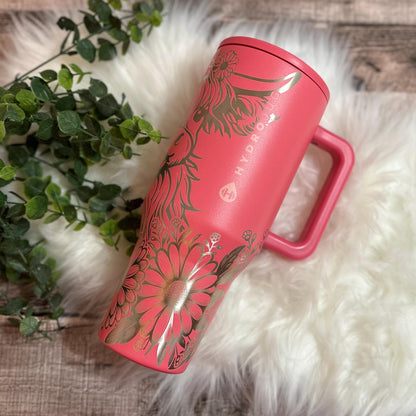 Engraved Highland Cow Tumbler – Personalized 40oz Travel Cup With Custom Name
