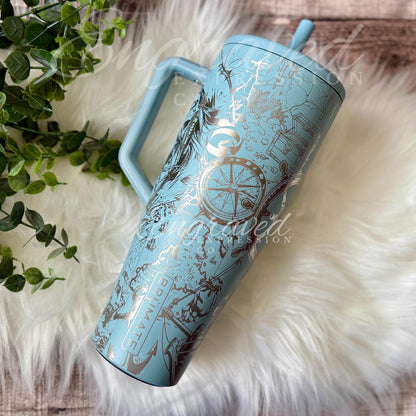 Engraved Brumate Tumbler - Custom Pirate Design Cup | Personalized Drinkware Gift