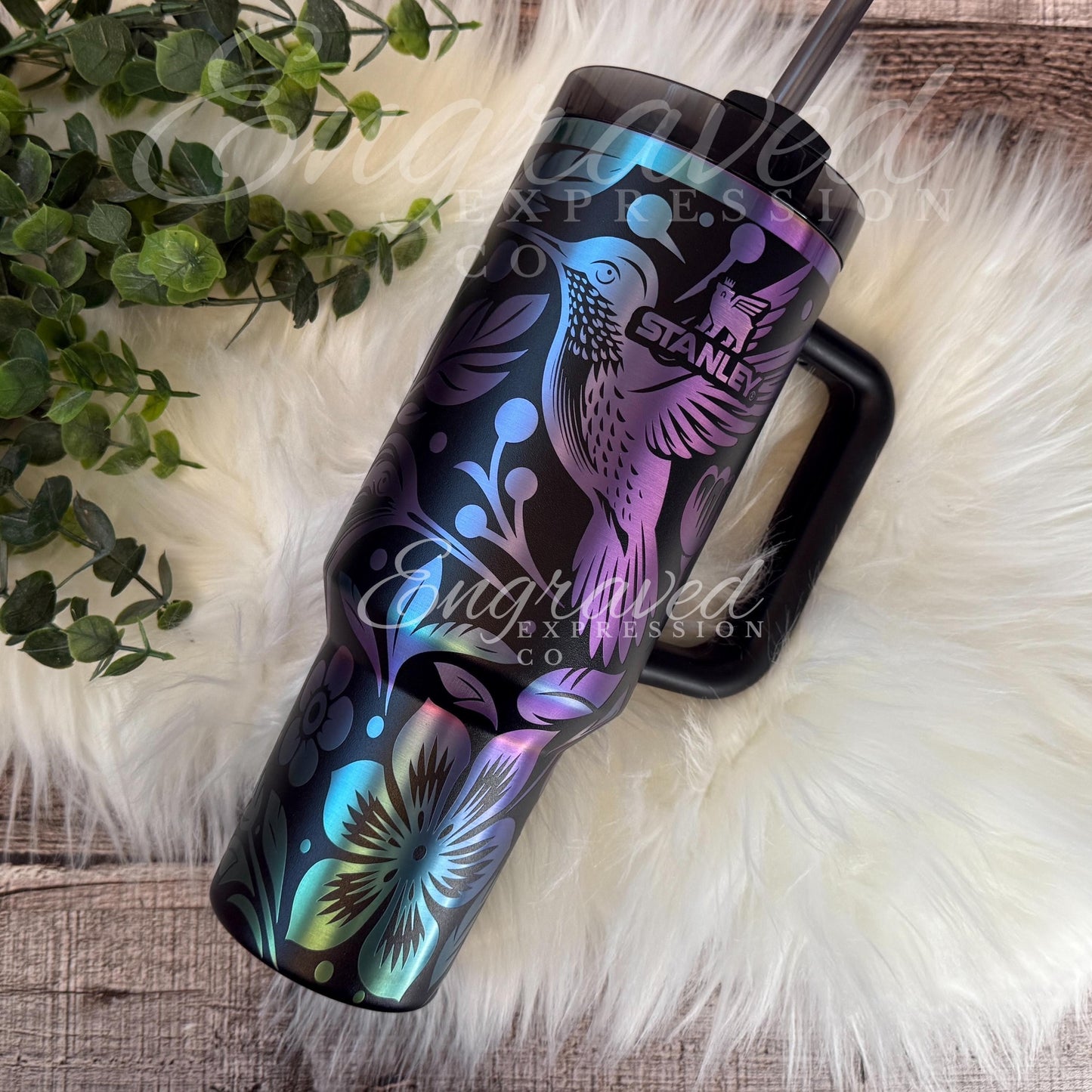 Engraved Black Tumbler – Custom Engraved Stainless Steel Stanley Drinkware