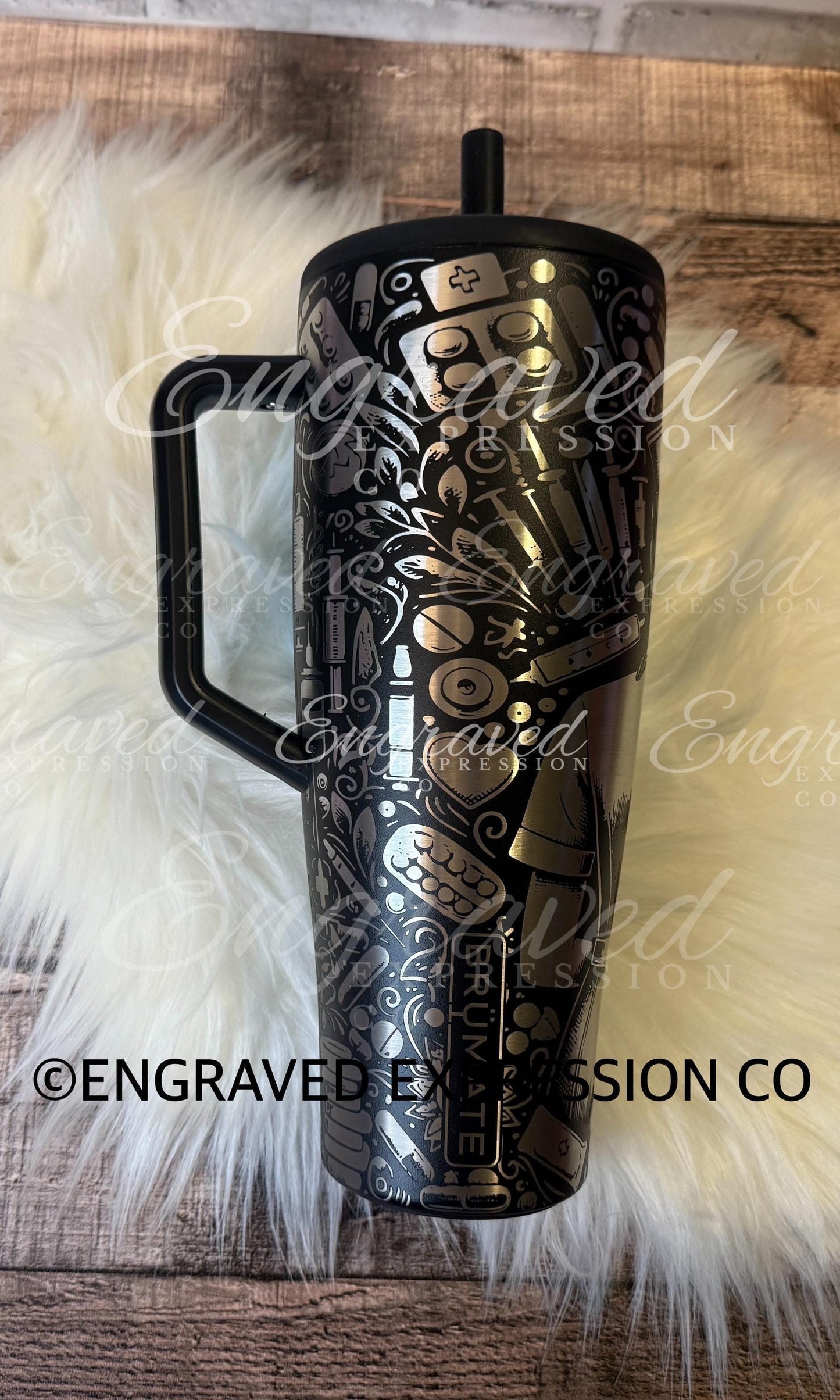Engraved Nurse Tumbler - Custom RN Gift | Brumate Era 40oz Insulated Mug