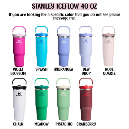 Owala Sway Tumbler – Custom Laser Engraved 40oz Insulated Bottle With Magnolia Flower Design