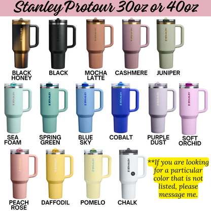 a collection of twelve stainless steel tumblers in various colors, including black, black honey, black mocha latte, black cashmere, black jiniper, black spring green, blue, blue mocha latte, blue cobalt, purple, purple orchid, soft orchid, peach rose, daffodil, pomelo, and chalk.