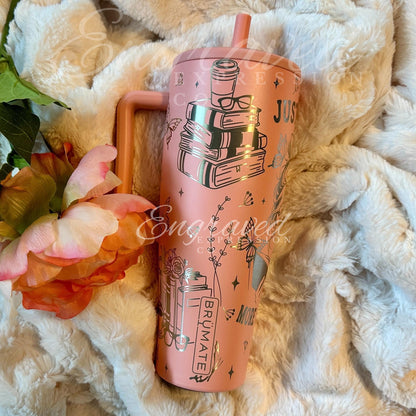 Engraved Brumate Tumbler | 40oz Insulated Travel Mug | Guava Color Cup