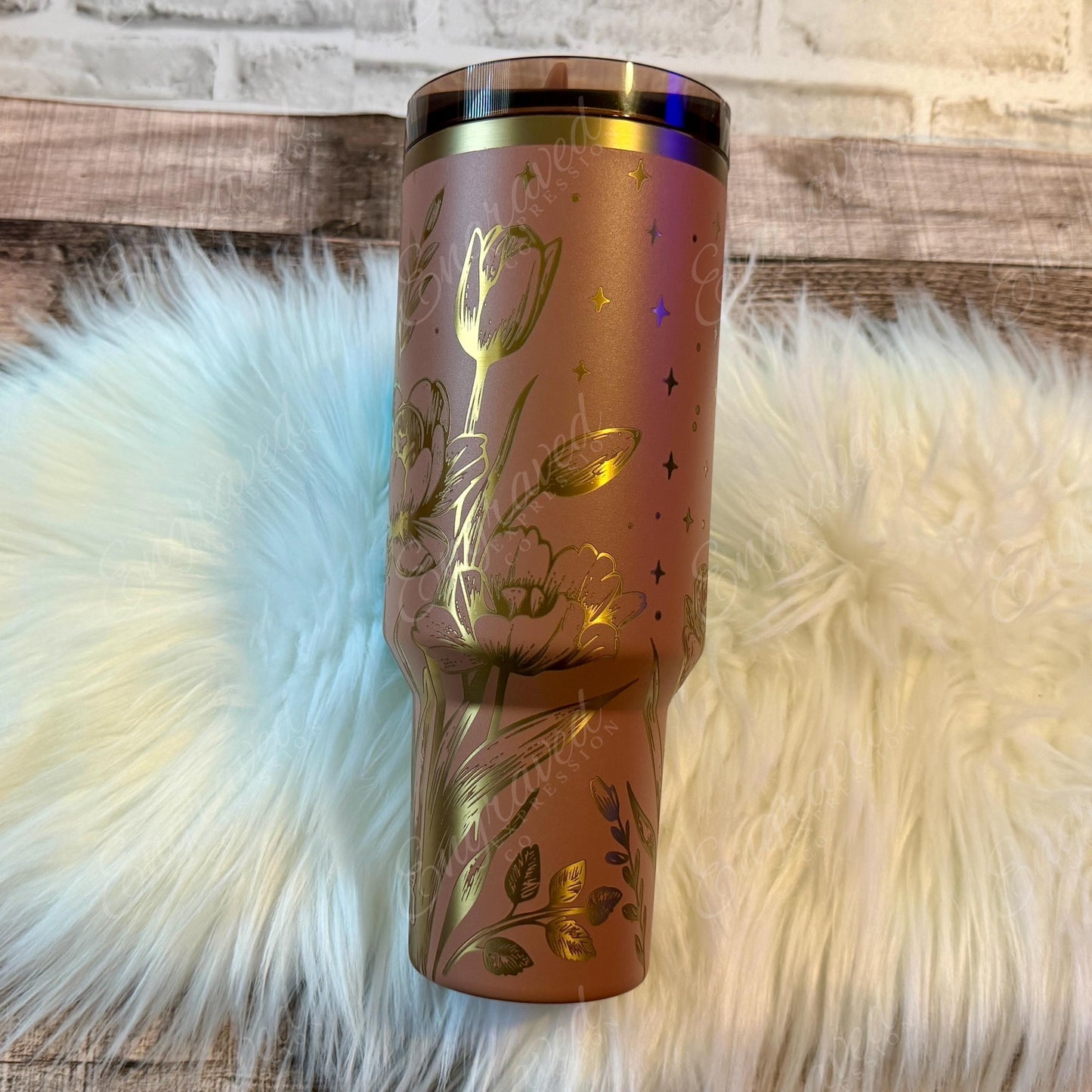 Mocha Latte Stanley Tumbler - Engraved Stainless Steel Pumpkin Patch Cup, Fall Drinkware