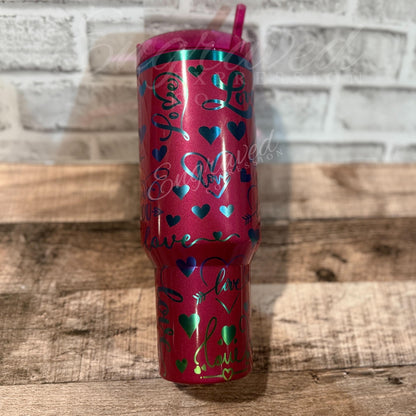 Engraved Stanley Tumbler | Berry Truffle Limited Edition Quencher Cup - Custom Gift