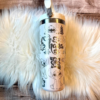 Stanley IceFlow Tumbler – 30oz Rose Quartz, Insulated Double Wall, Custom Engraved Design