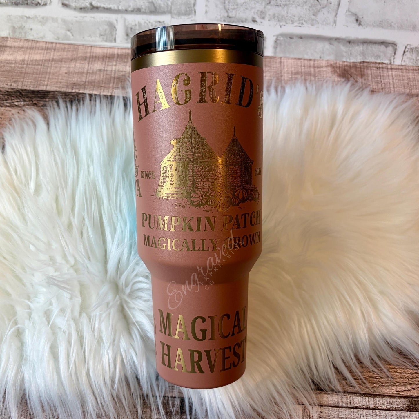 Mocha Latte Stanley Tumbler – Engraved Stainless Steel Pumpkin Patch Cup | Vacuum Insulated Double Wall Drinkware