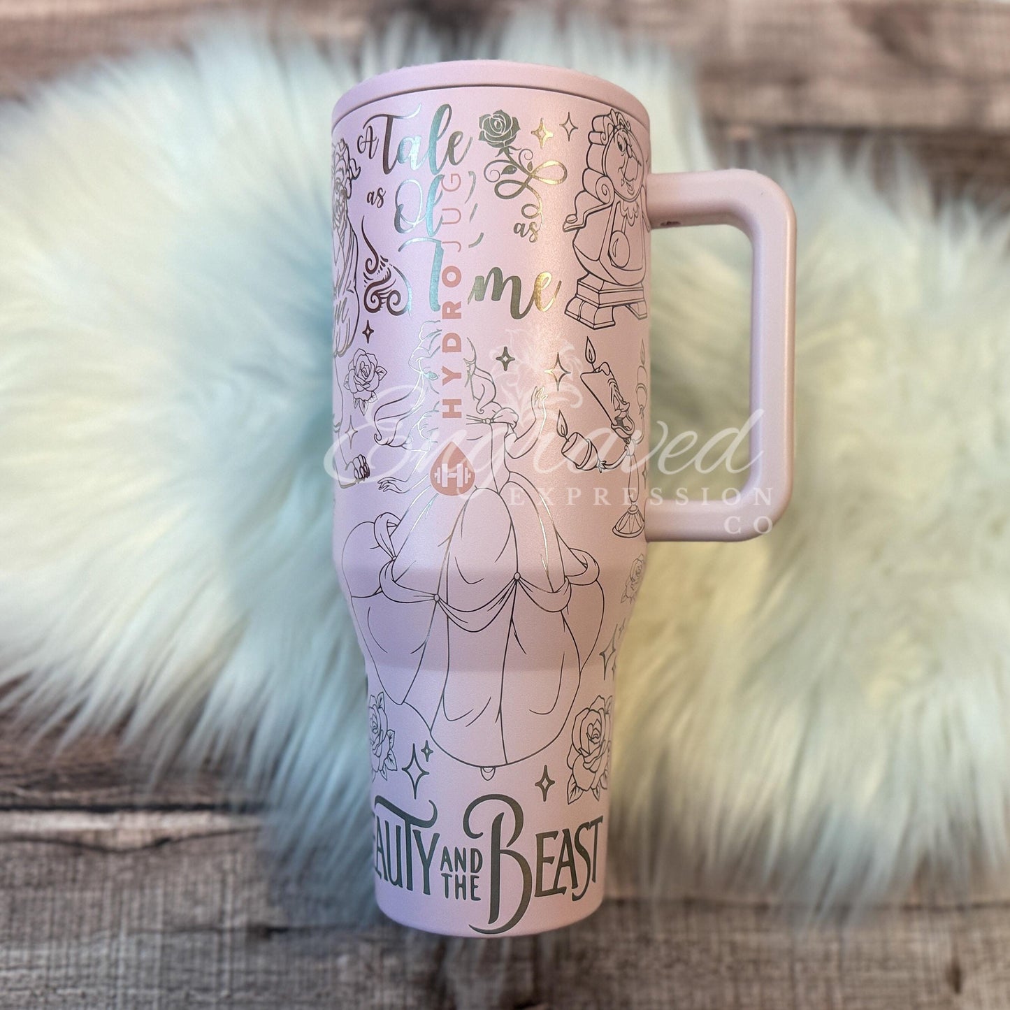 Engraved HydroJug Tumbler - 40oz Insulated Beverage Container With Full Wrap Design