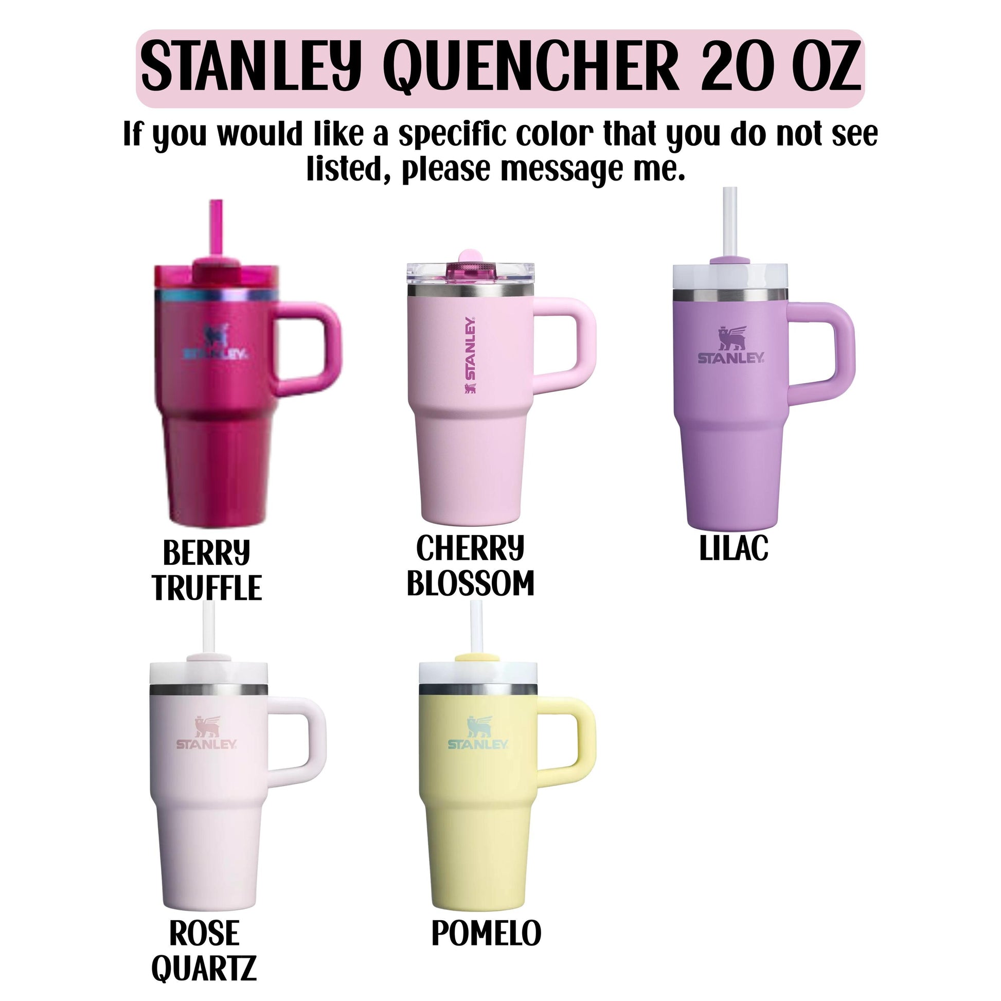 a collection of six colorful stainless steel tumblers, each with a unique color and design.