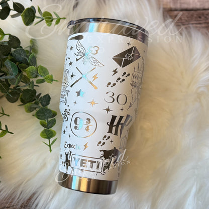 Engraved HP YETI® Rambler 30 oz Tumbler | Choose Your House