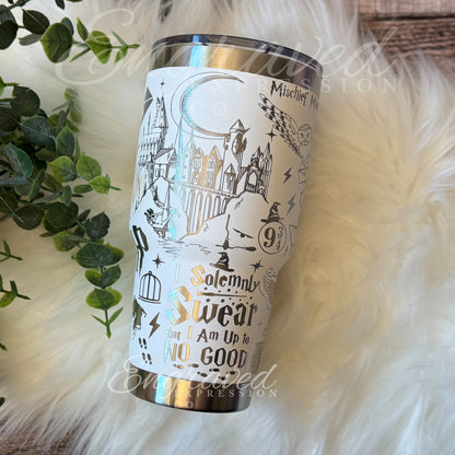 Engraved HP YETI® Rambler 30 oz Tumbler | Choose Your House