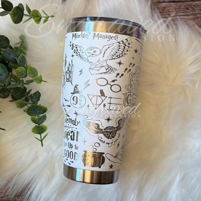 Engraved HP YETI® Rambler 30 oz Tumbler | Choose Your House