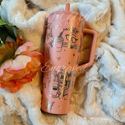 Engraved Brumate Tumbler | 40oz Insulated Travel Mug | Guava Color Cup