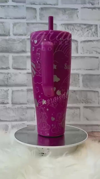 Engraved Brumate Tumbler - 40oz Insulated Stainless Steel Drinkware | Sassy Swear Bear Design