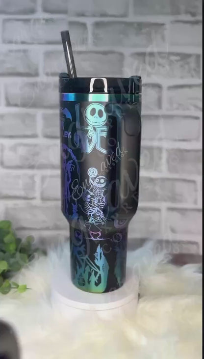 Engraved Stanley Tumbler | Black Chroma 30 oz Stainless Steel Quencher