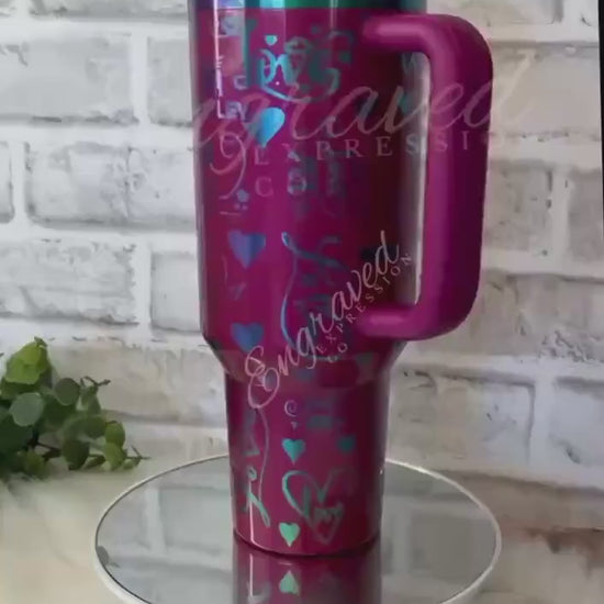 Engraved Stanley Tumbler Berry Truffle Stanley Quencher Limited Edition Berry Truffle Custom Stanley Cup Personalized Stanley Gift