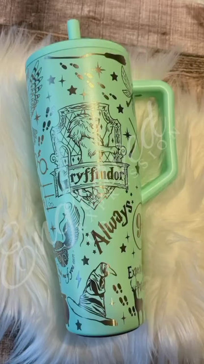 Engraved Brumate Tumbler - Mint Color 40 oz Era | Leak Proof Wizard Design