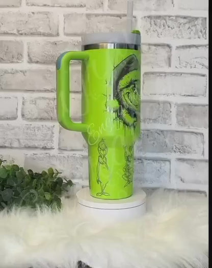 Engraved Christmas Tumbler – Durable Stainless Steel Cup with Full Wrap Engraving