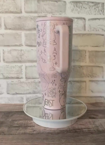 Engraved HydroJug Tumbler - 40oz Insulated Beverage Container With Full Wrap Design